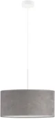 Lampy sufitowe - LYSNE Lampa wisząca z regulacją wysokości SINTRA VELVET fi 40 cm kolor szary 14531V/6 kolor szary - miniaturka - grafika 1