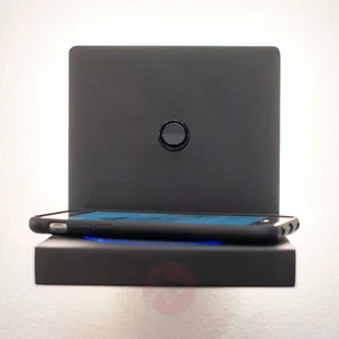 Mantra Kinkiet LED Zanzibar ze stacją ładowania, czarny - Lampy ścienne - miniaturka - grafika 2