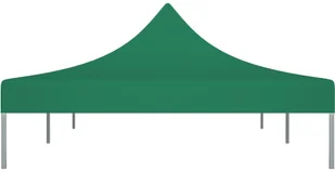 vidaXL Dach do namiotu imprezowego, 6 x 3 m, zielony, 270 g/m - Pawilony ogrodowe - miniaturka - grafika 4