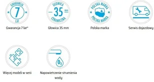 Deante BAT CHABER CHROM | BGC 026M - Baterie umywalkowe - miniaturka - grafika 3