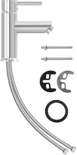 vidaXL Lumarko Bateria umywalkowa, chromowe wykończenie, 130x176 mm 149065 - Baterie umywalkowe - miniaturka - grafika 4