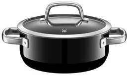 WMF Garnek niski z pokrywką Fusiontec Mineral, czarny, srebrny, 2,4 l - Garnki WMF Garnek niski z pokrywką Fusiontec Mineral, czarny, srebrny, 2,4 l - Garnki - miniaturka - grafika 2