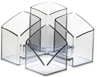 Przyborniki na biurko - Han HAN 17450-26 SCALA organizer na biuro, 4 przegródki i stojak na wizytówki 17450-24 - miniaturka - grafika 1