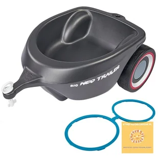 BIG Przyczepka do jeździka Bobby Car Neo Grafitowa STREFADZIECIAKOW.PL 56267 - Jeździki dla dzieci - miniaturka - grafika 2