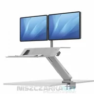 Biurka - Fellowes Stanowisko do pracy Sit-Stand Lotus  RT - białe na 2 monitory - miniaturka - grafika 1