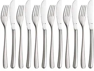 Zestawy sztućców - WMF Dessert/zestaw sztućców 12-częściowy śniadaniowy dla 6 osób Vision Cromargan matowe niezwykle odporna na zadrapania z włożoną nóż ostrze ze stali nierdzewnej 1271566330 - miniaturka - grafika 1