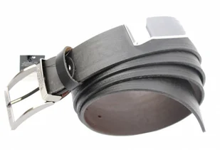 Rogerrs Arucce (PL) Pasek Męski Skórzany ARUCCE (PL) W&R Skóra Licowa 40 mm DW CZARNY - Paski - miniaturka - grafika 2