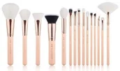 Pędzle do makijażu - Jessup Jessup Zestaw 15 Pędzli do Makijażu Peach/Rose Gold T446 JESS-T446-15 - miniaturka - grafika 1