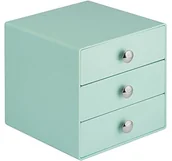 Kosmetyczki, organizery i kuferki - InterDesign Inter wzór 35300 m4eu organizer z 3 szufladami, transparentny, 4 sztuki 35346 - miniaturka - grafika 1