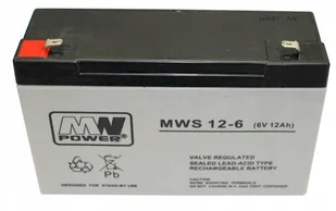 MW Power Akumulator AGM MWP MWS 12-6 (6V 12Ah) - Baterie do zasilaczy awaryjnych UPS - miniaturka - grafika 2