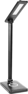 Orno Lampka biurkowa WIRLE OR-LB-1538/B LED 7W czarna z ładowarką indukcyjną i USB nowoczesna lampka nadaje wnętrzu współczesnej świeżości OR-LB-1538/B - Lampy stojące - miniaturka - grafika 2