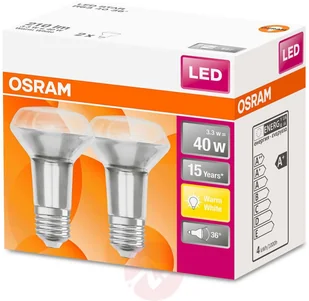 Osram reflektor LED E27 3,3W 2 700 K 36° 2 szt. - Żarówki LED - miniaturka - grafika 3