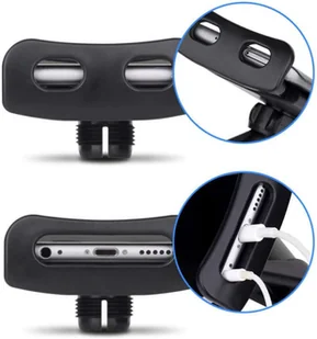 Alogy Uchwyt samochodowy na zagłówek Alogy do tabletu telefonu Czarny 10977X1 - Uchwyty samochodowe do telefonów - miniaturka - grafika 7