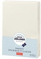 Prześcieradła dla dzieci - Zollner Julius prześcieradło frotte z gumką na łóżko dziecięce, wymiary: 60 x 120 cm / 70 x 140 cm écru - miniaturka - grafika 1