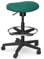 Fotele i krzesła biurowe - Intarseating Krzesło do biura SPIN z podnóżkiem, czarna podstawa KA-SPIN-SH-311-02/PG3/AP4 - miniaturka - grafika 1