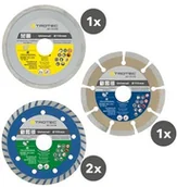 Tarcze do pił - TROTEC Zestaw diamentowych tarcz tnących 110/115 - miniaturka - grafika 1