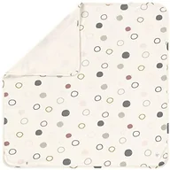 Koce i narzuty dla dzieci - Lassig Koc do przytulania dla niemowląt z certyfikatem GOTS miękki/Interlock Baby Blanket 80 x 80 cm Circles offwhite - miniaturka - grafika 1