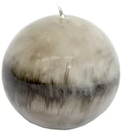 Świece - Świeca kula SANTA ANA szaro-czarna wys. 10 cm - miniaturka - grafika 1