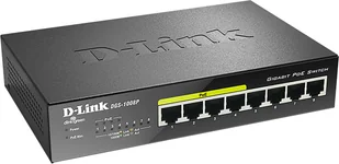 D-Link DGS-1008P 8-Port Gigabit Switch Layer2 PoE Czarny DGS-1008P/E - Routery - miniaturka - grafika 3