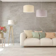 Lampy sufitowe - Euluna Lampa wisząca Bristol, tkany wzór, szary - miniaturka - grafika 1