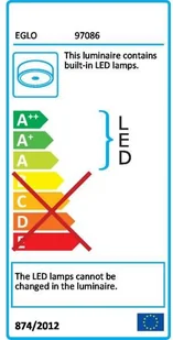 Eglo Minimalistyczna LAMPA sufitowa REDUCTA 1 97086 kwadratowa OPRAWA metalowa PLAFON biały LED 36W 97086 - Lampy sufitowe - miniaturka - grafika 3