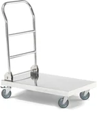 Inne urządzenia handlowo-usługowe - AJ Wózek ze stali nierdzewnej. Ze składanym uchwytem. 27006 - miniaturka - grafika 1