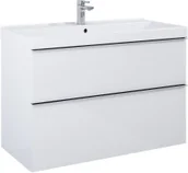 Szafki łazienkowe - Elita 167598 SZAFKA podumywalkowa LOOK 100 2S WHITE MATT PDW - miniaturka - grafika 1