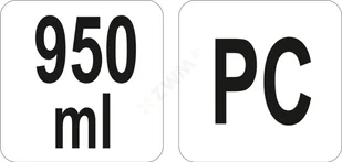 Yato SZUFELKA Z POLIWĘGLANU 950ML YG-02461 - Wózki na żywność - miniaturka - grafika 3