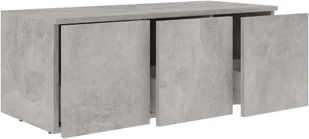 vidaXL Szafka pod TV, szarość betonu, 80x34x30 cm, płyta wiórowa - Szafki RTV - miniaturka - grafika 5