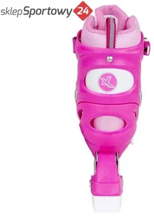 NJ1828 A RÓŻOWY ROZM. M (35-38)  ŁYŻWOROLKI NILS EXTREME - Rolki - miniaturka - grafika 12