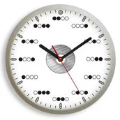 Zegary - Atrix Zegar ścienny z tarczą binarną #3 - miniaturka - grafika 1