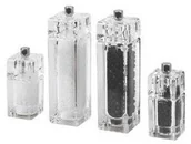 Pojemniki na przyprawy - Bisetti młynek do pieprzu, akryl, przezroczysty 839 - miniaturka - grafika 1