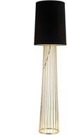 Lampy stojące - ART KKS Abażurowa lampa podłogowa FILO MF1236 stojąca deco czarna złota - miniaturka - grafika 1