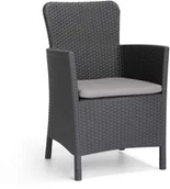 Fotele i krzesła ogrodowe - ALLIBERT 409074 Trenton dining chair grafiet 226453(408946x6,Not for individual sale) - Untranslated Keter Benelux (216835) - miniaturka - grafika 1