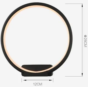 Altavola Design ADesign Kinkiet Ledowe Okręgi no. 1 in 3k czarny LA073/W_in_3k_black - Lampy ścienne - miniaturka - grafika 3