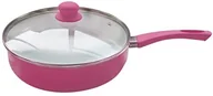 Patelnie - MSV 110442 patelnia do sauté, ceramika, 28 cm, malinowy/biały 583/110442 - miniaturka - grafika 1