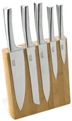 Noże kuchenne - Pradel Jean Dubost pradel Jean Dubost 18521 blok noży bambus z 5 stal nierdzewna-noży 18521 - miniaturka - grafika 1
