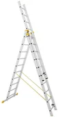 Drabiny - ALOSS 996 99674952 Drabina aluminiowa profesjonalna FORTE 3x12 wysokość robocza 9,80m) 74952-uniw - miniaturka - grafika 1