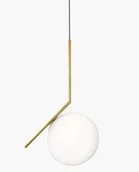 Lampy sufitowe - COPEL Wisząca LAMPA modernistyczna CGMLKUL20ZWIS COPEL kula OPRAWA szklany ZWIS ball condi mondo złota biała CGMLKUL20ZWIS - miniaturka - grafika 1
