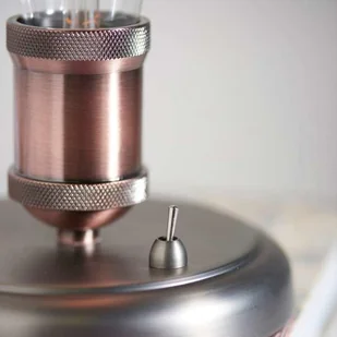 Endon Rustykalna LAMPKA biurkowa HAL 76355 Endon stojąca LAMPA stołowa metalowa industrialna miedź cyna 76355 - Lampy sufitowe - miniaturka - grafika 2