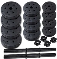 Hantle i ciężarki - Hantle 20kg 2x10kg Hantla Zestaw Hantli - miniaturka - grafika 1