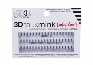 Ardell 3D Faux Mink Individuals Knot-Free sztuczne rzęsy 60 szt dla kobiet Medium Black - Sztuczne rzęsy i akcesoria - miniaturka - grafika 2