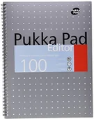 Inne - Pukka Pads pukka Pad Editor notatnik spiralgebunden 80 G/M pokryte krawędź vierfachlochung 100 stron A4 @ 3 sztuki EM003 - miniaturka - grafika 1