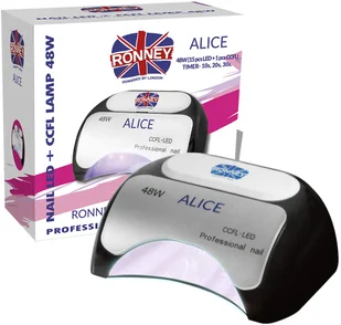 ronney RONNEY ALICE Profesjonalna lampa do paznocki CCFL + LED 48W (GY-LCL-015D) - CZARNA - Lampy UV do paznokci - miniaturka - grafika 3