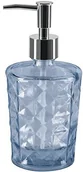 Dozowniki papieru i mydła dla firm - Spirella spirella dozownik mydła Carla szklany dozownik do mydła w płynie-400 ML Niebieski 10.20019 - miniaturka - grafika 1
