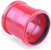 Łączniki, trójniki, kształtki - Pipelife Łącznik PCV 200 mm 3496100295 - miniaturka - grafika 1