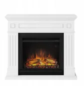 Kominki elektryczne - FERRETTI Kominek El/grzejnik Larsen Biały 1.5 kW Tagu - miniaturka - grafika 1