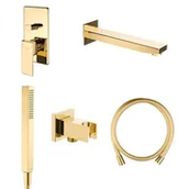 Zestawy prysznicowe - Oltens Oltens Gota zestaw wannowo-prysznicowy złoty 36605800 - miniaturka - grafika 1