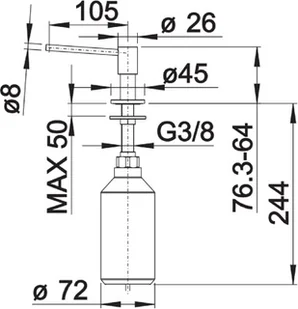 Blanco Piona 515 992 Stal szlachetna szczotkowana - Pozostałe akcesoria kuchenne - miniaturka - grafika 5