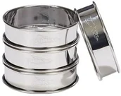 Formy do ciast - Patisse 2141 zestaw tortownic okrągłych z brzegiem, stal nierdzewna, 4 części 2141 - miniaturka - grafika 1